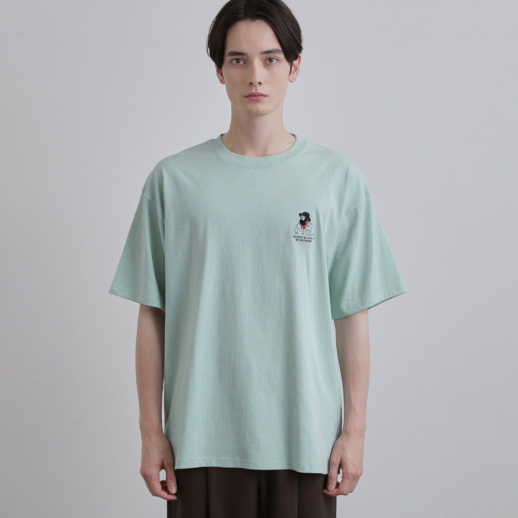 tk.TAKEO KIKUCHI「ひげオジワンポイントTシャツ」|Tシャツ・カットソー|