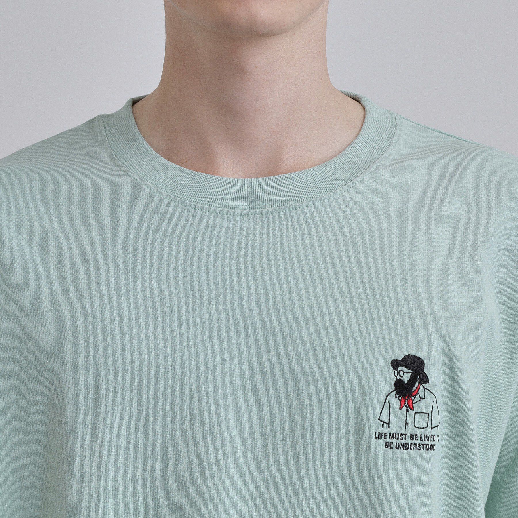 tk.TAKEO KIKUCHI「ひげオジワンポイントTシャツ」|Tシャツ・カットソー|