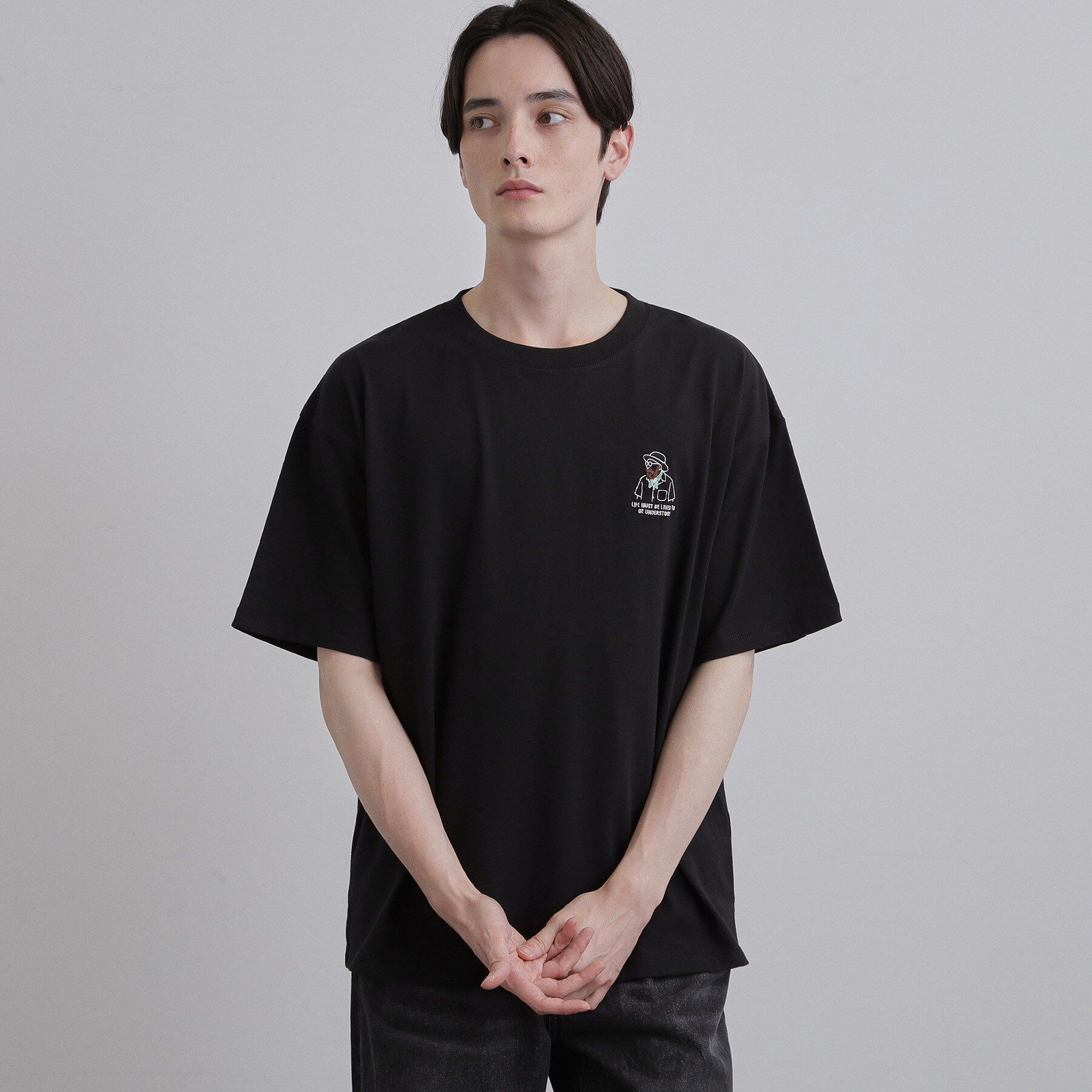 tk.TAKEO KIKUCHI「ひげオジワンポイントTシャツ」|Tシャツ・カットソー|
