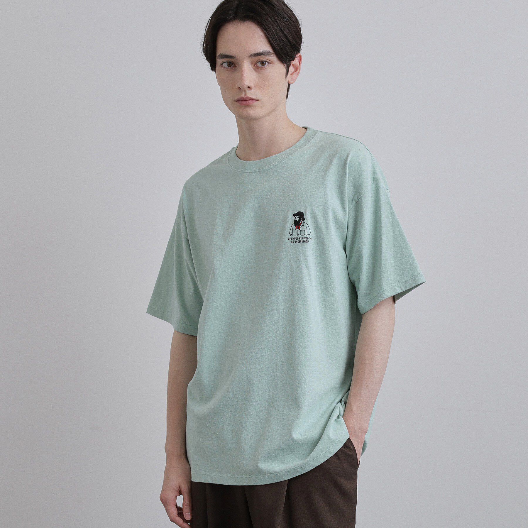 tk.TAKEO KIKUCHI「ひげオジワンポイントTシャツ」|Tシャツ・カットソー|