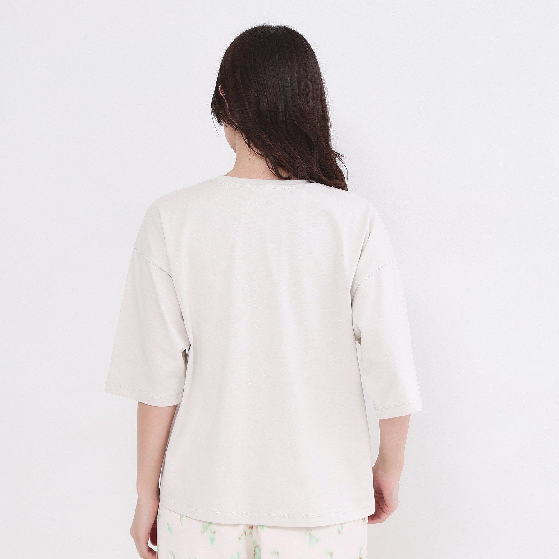 OPAQUE.CLIP「リラクシーロゴプリントTシャツ【洗濯機OK】」|Tシャツ・カットソー|