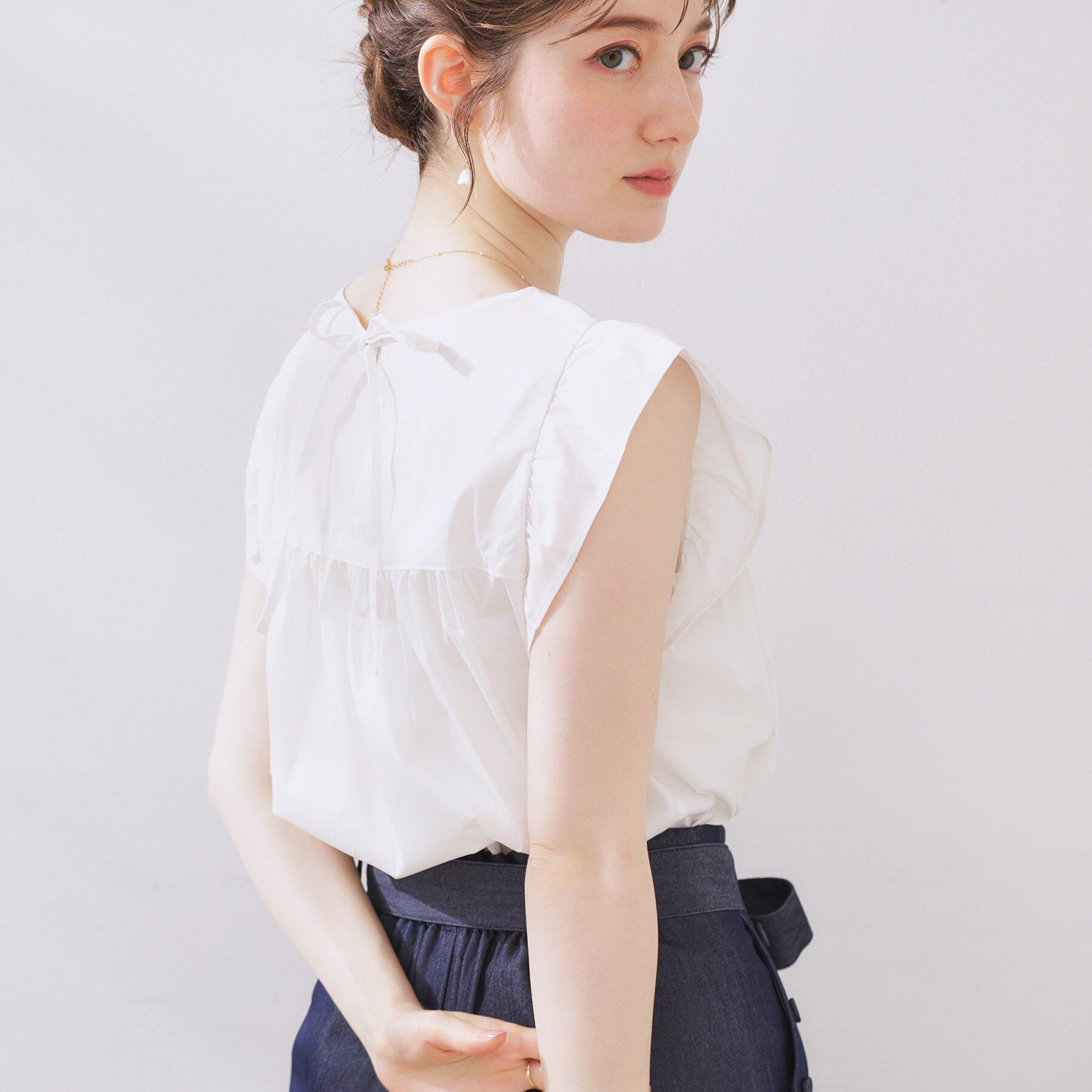 Couture broach「【大人可愛い・きれいめ】ランダムタックシャツブラウス」|シャツ・ブラウス|