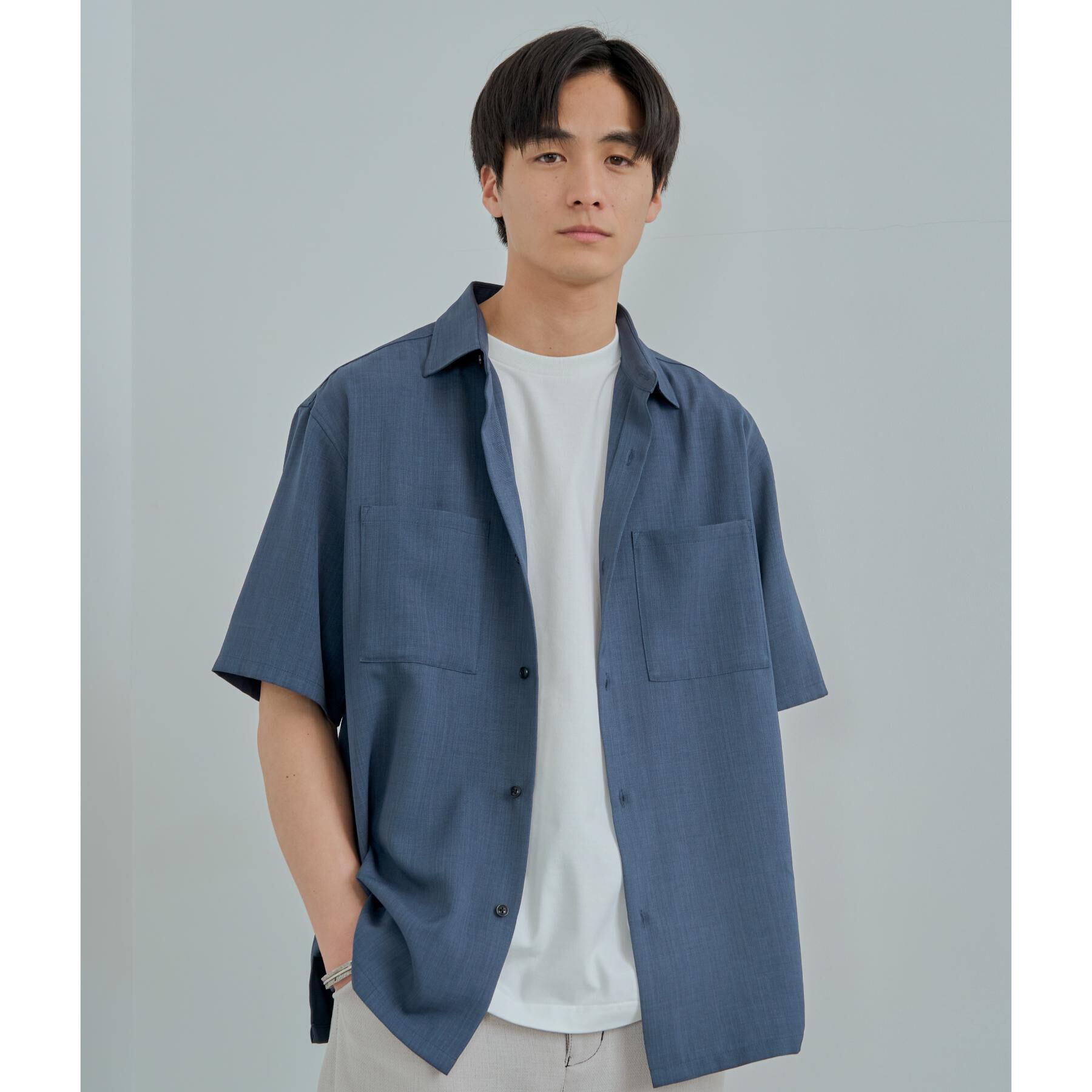 THE SHOP TK「ドライポリ 半袖シャツ　セットアップ可/吸水速乾/軽量/洗濯機OK」|シャツ・ブラウス|