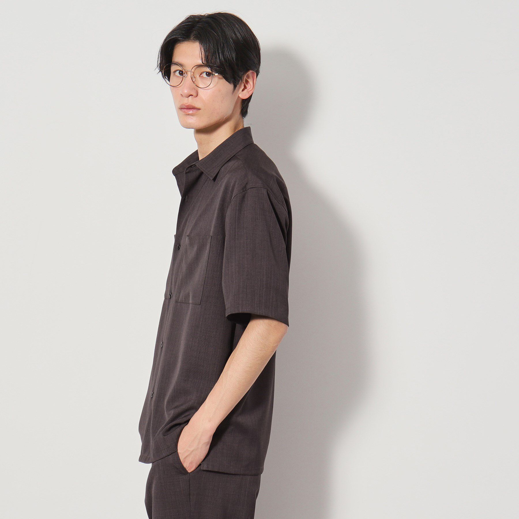 THE SHOP TK「ドライポリ 半袖シャツ　セットアップ可/吸水速乾/軽量/洗濯機OK」|シャツ・ブラウス|