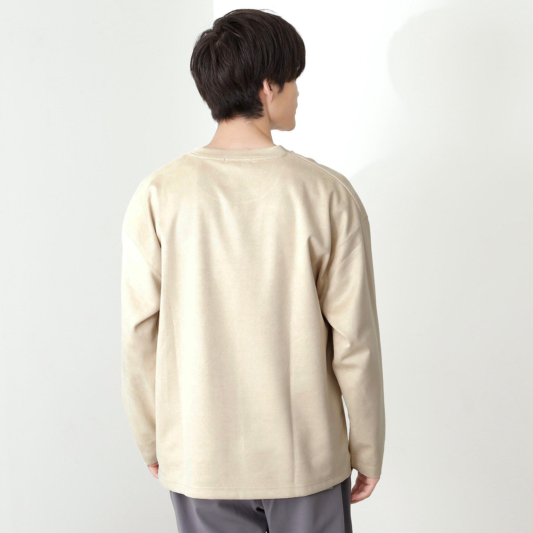 THE SHOP TK「スエード フォトプリントスウェット 【洗濯機OK】」|Tシャツ・カットソー|