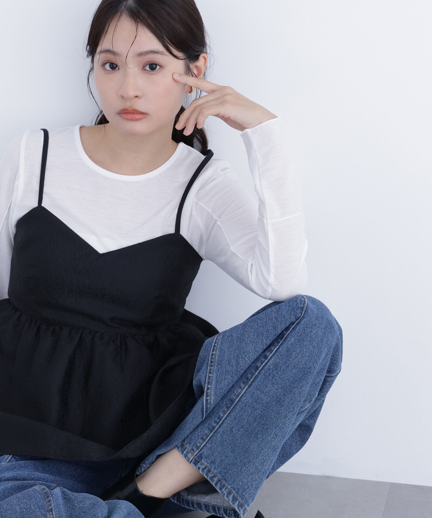  「〈N.〉シアーメロウカットソー」|Tシャツ・カットソー|オフホワイト1