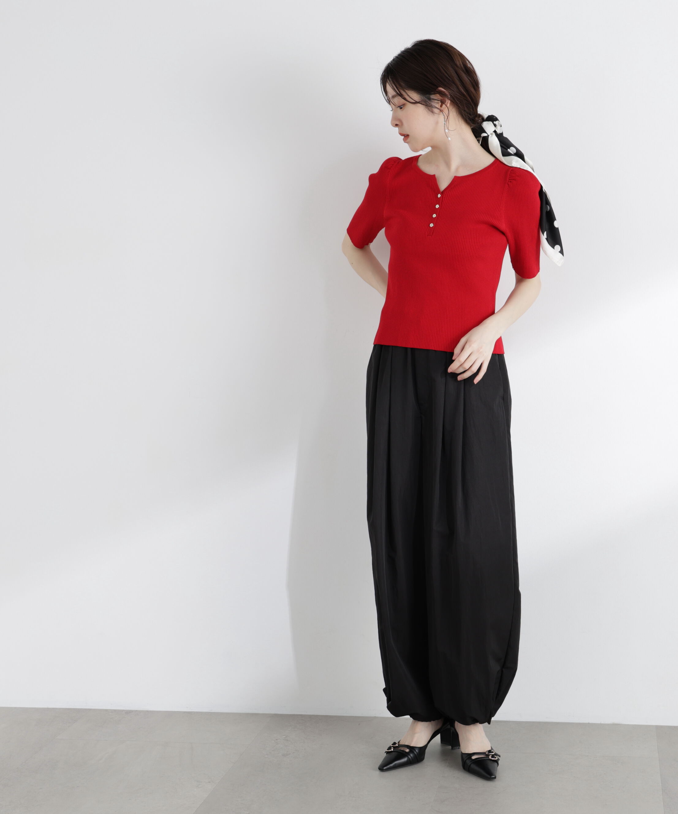 PROPORTION BODY DRESSING「ヘンリーネックニット 26SS」|ニット・セーター|