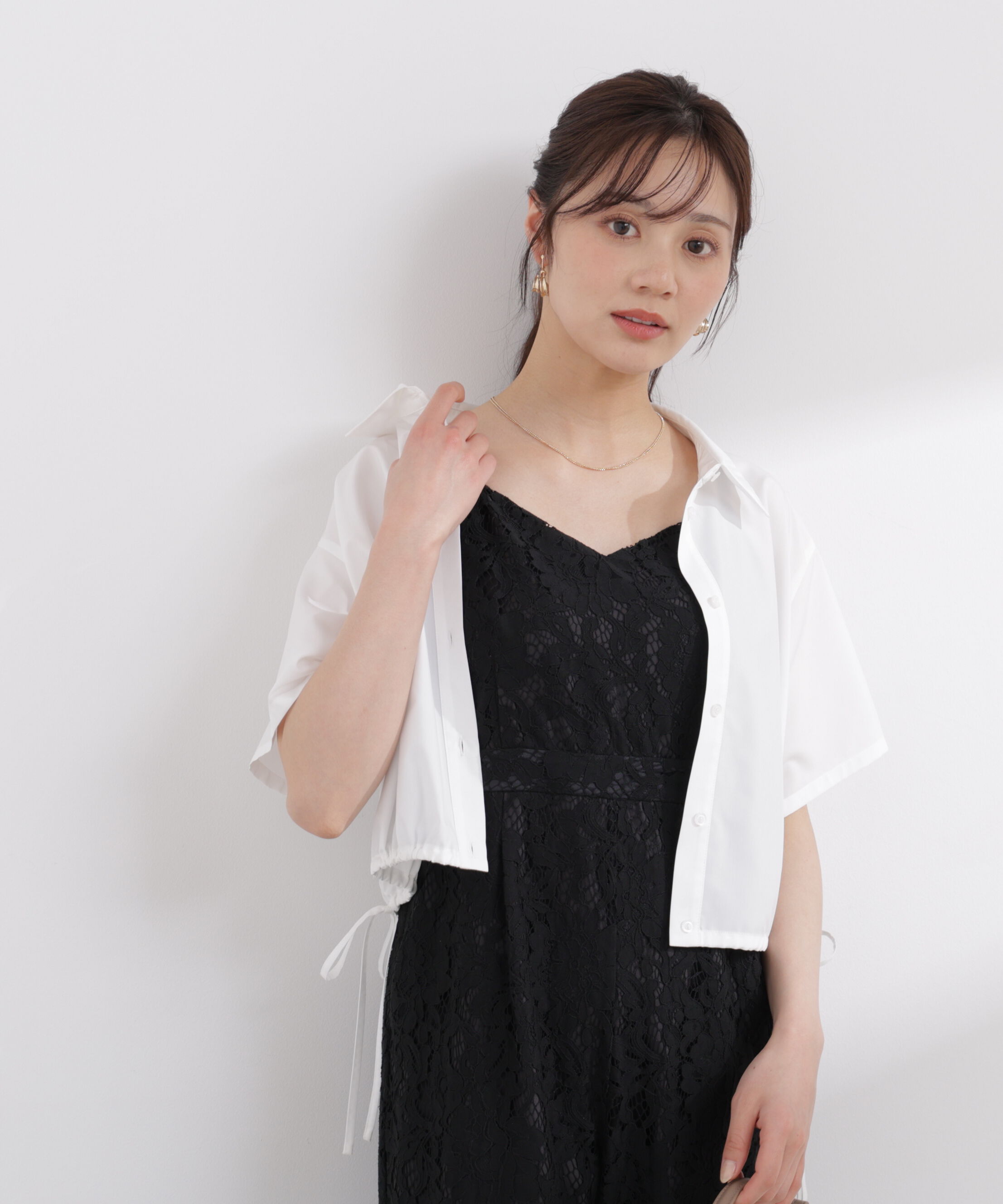 PROPORTION BODY DRESSING「〈EDIT COLOGNE〉ドロスト半袖シャツ 26SS」|シャツ・ブラウス|