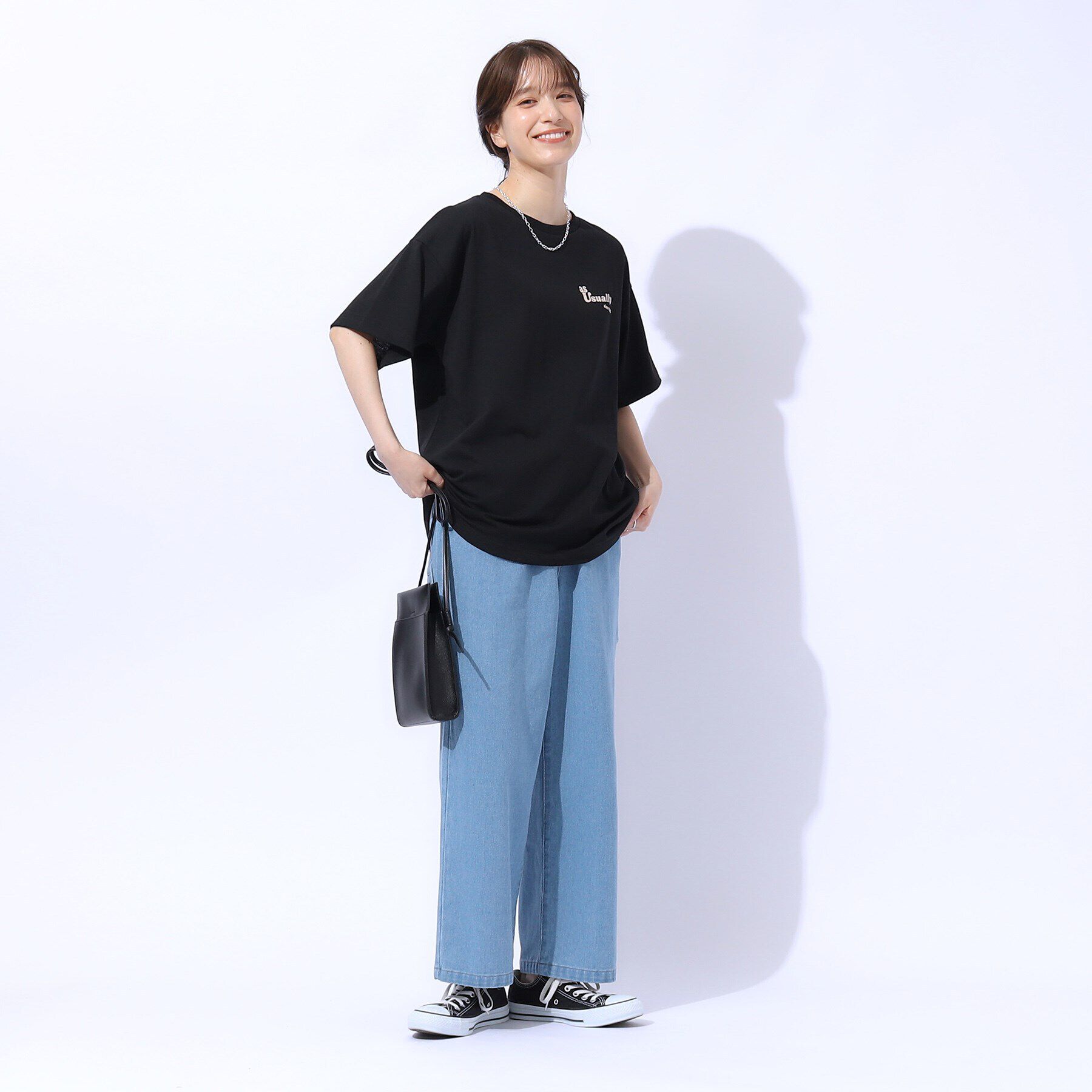 SHOO･LA･RUE「サガラ刺繍BIGTシャツ」|Tシャツ・カットソー|
