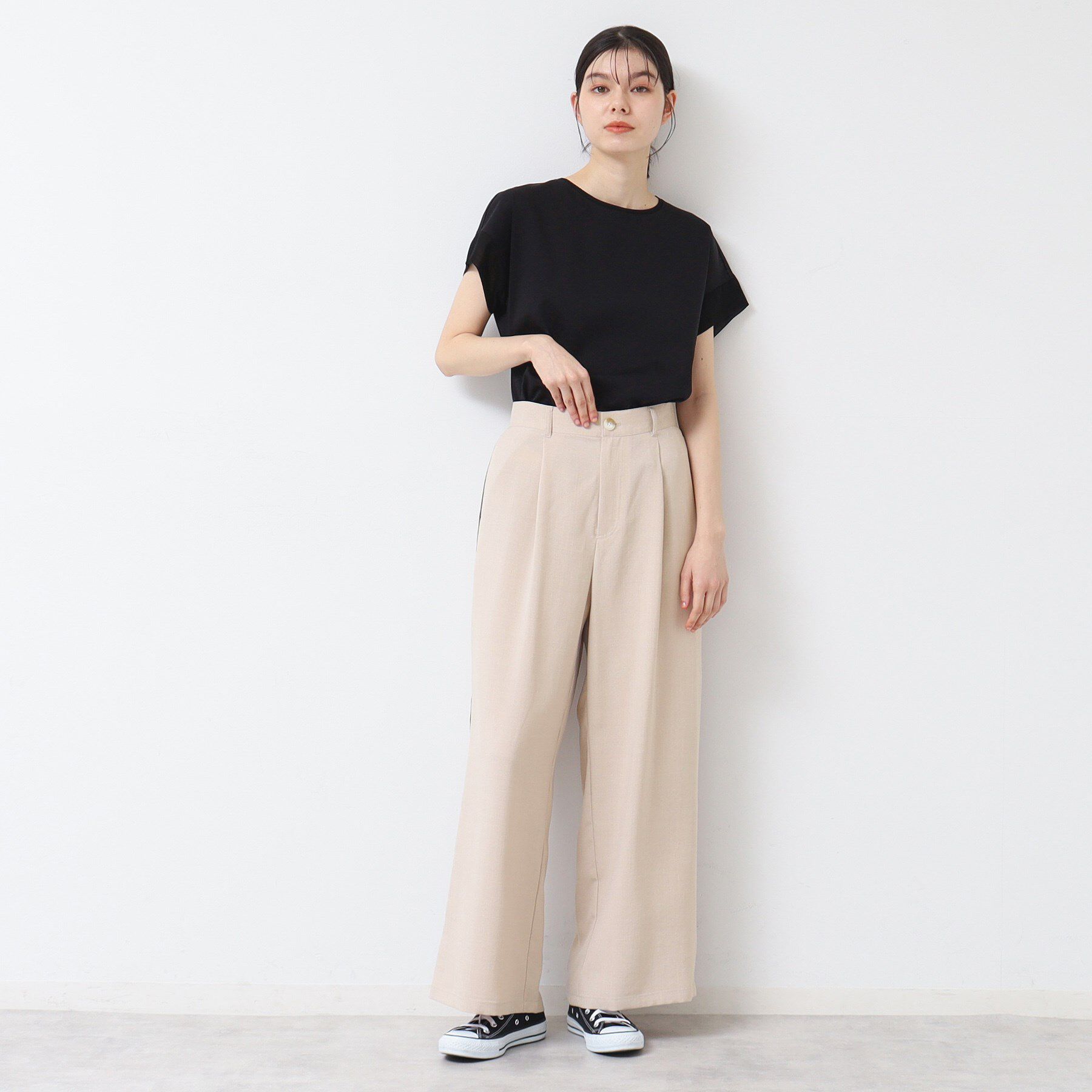 Dessin「【セットアップ可能・洗える】タック入りワイドパンツ（S～L）」|その他|