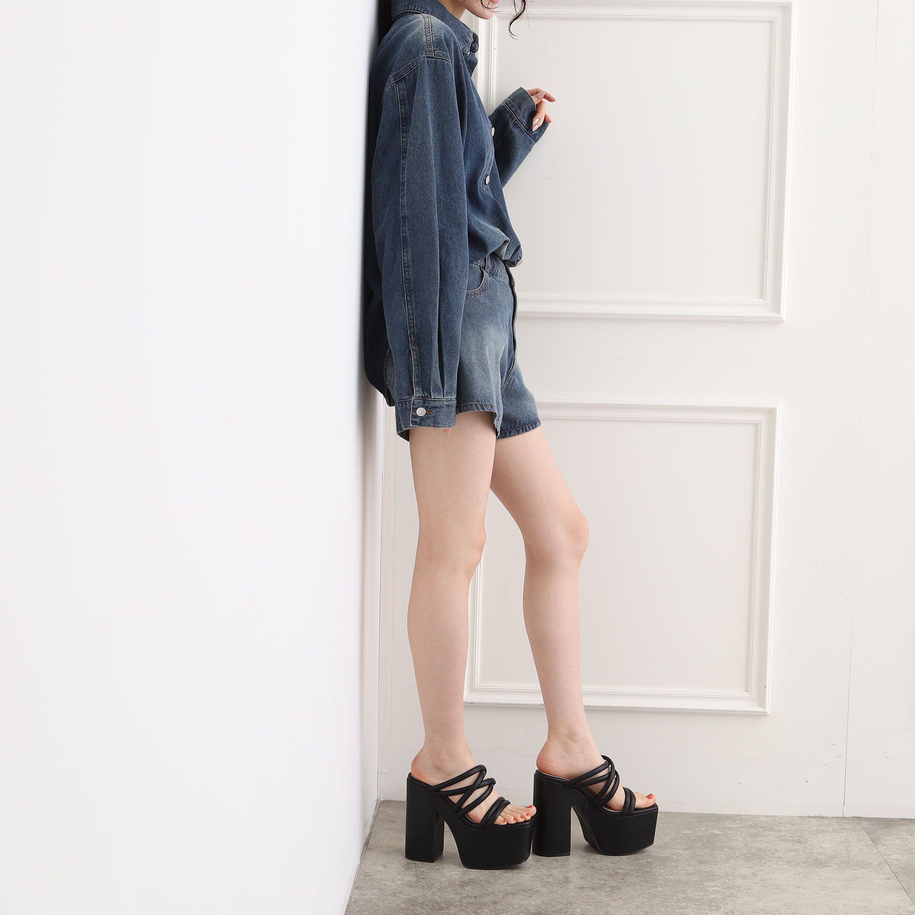 ESPERANZA「【NEWシリーズ】アゲ盛りチューブミュール 26SS」|サンダル|