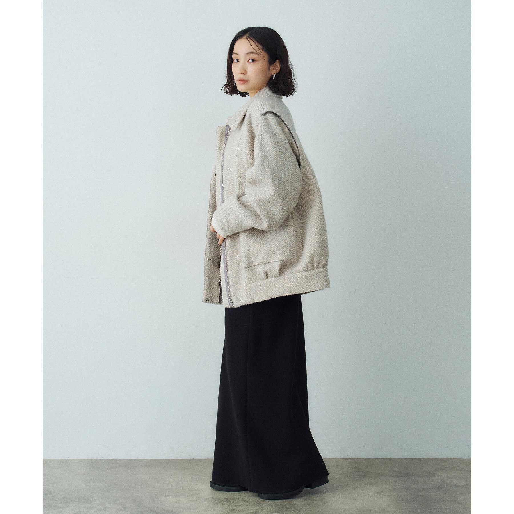 CODE A「oversized tweed blouson」|ダウン|