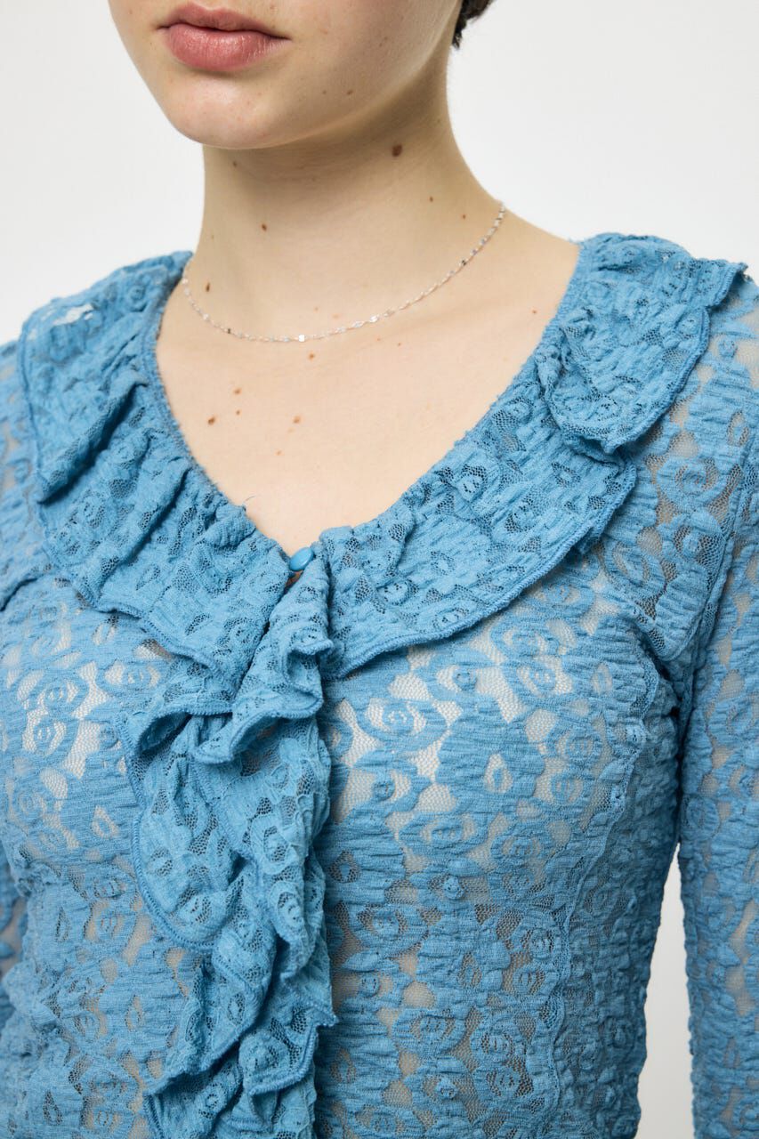MOUSSY「LACE RUFFLE トップス」|Tシャツ・カットソー|