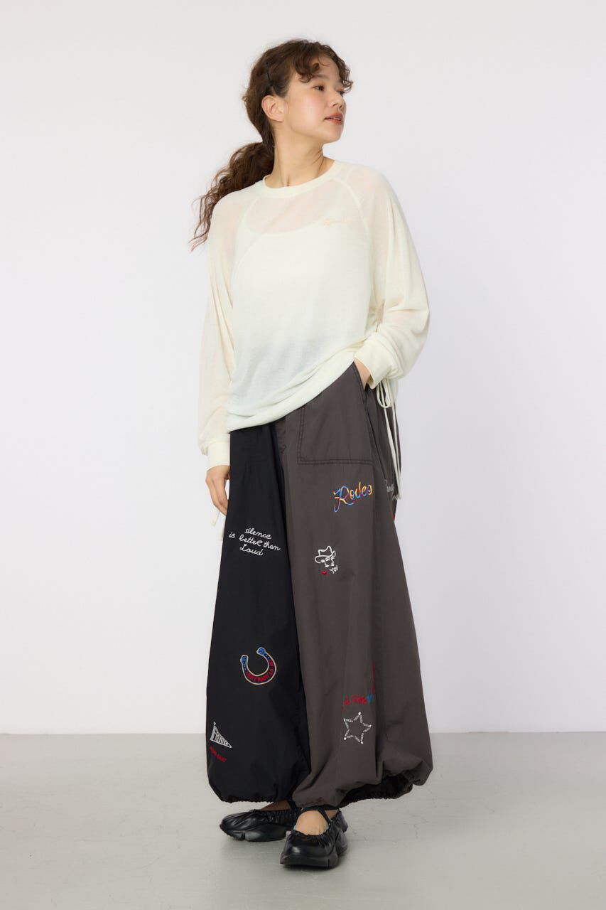 RODEO CROWNS「サイドシャーリングルーズトップス」|Tシャツ・カットソー|