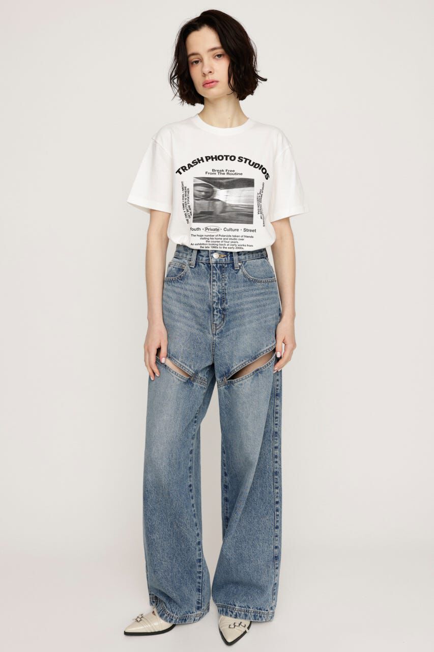 SLY「PHOTO LOGO 2SIZE Tシャツ」|Tシャツ・カットソー|