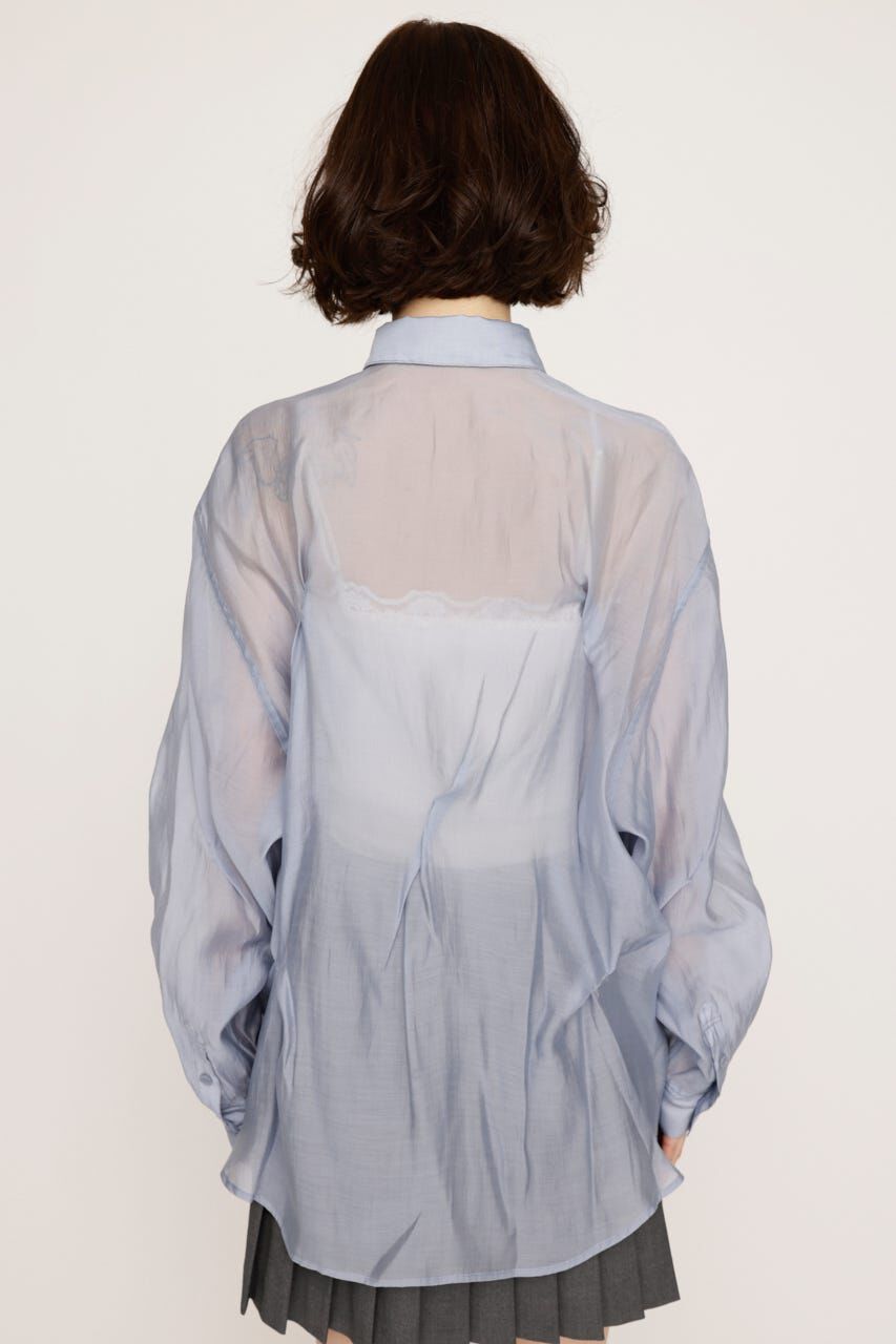 SLY「SHEER TUCKED シャツ」|シャツ・ブラウス|