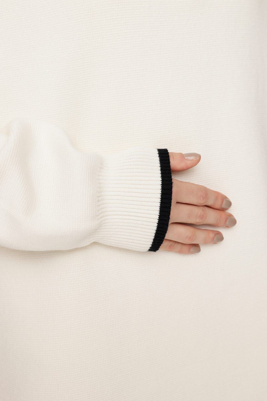 SLY「HALF ZIP HN KNIT ショートワンピース」|ワンピース|