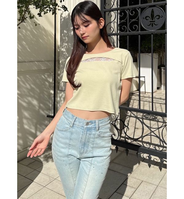 RESEXXY「ポイントレースTシャツ」|Tシャツ・カットソー|