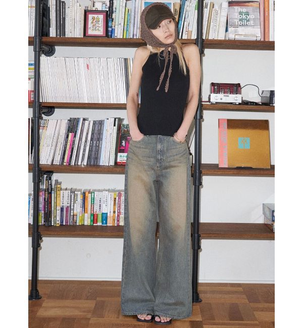 EMODA「【VEQUM】RIB HALTER NECK TOPS」|キャミソール|