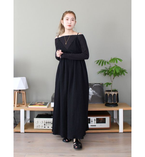 Ungrid「オフショルデザインロングスリーブTee」|Tシャツ・カットソー|