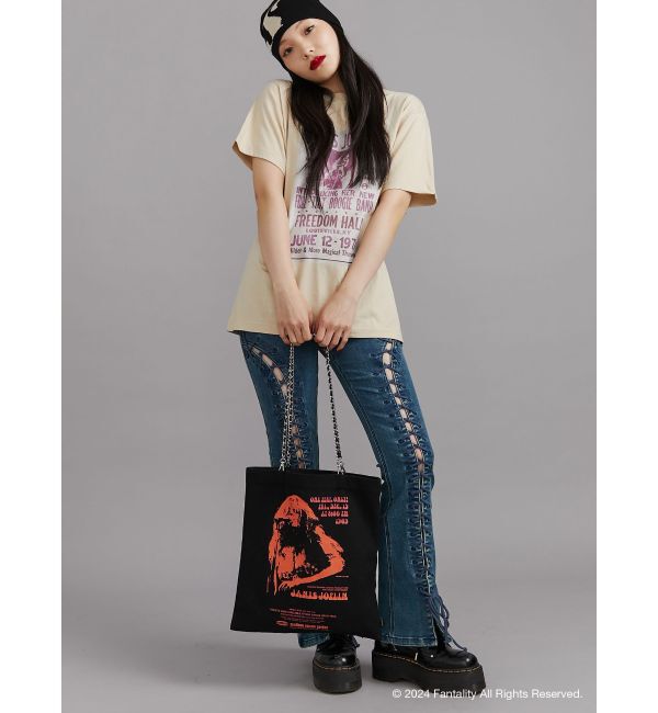 jouetie「【JANIS】chain and synthetic leather strap tote bag【コラボ】」|トートバッグ|