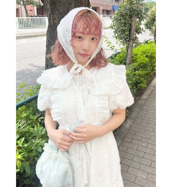 merry jenny「flowerジャガードヘッドドレス」|その他|オフホワイト