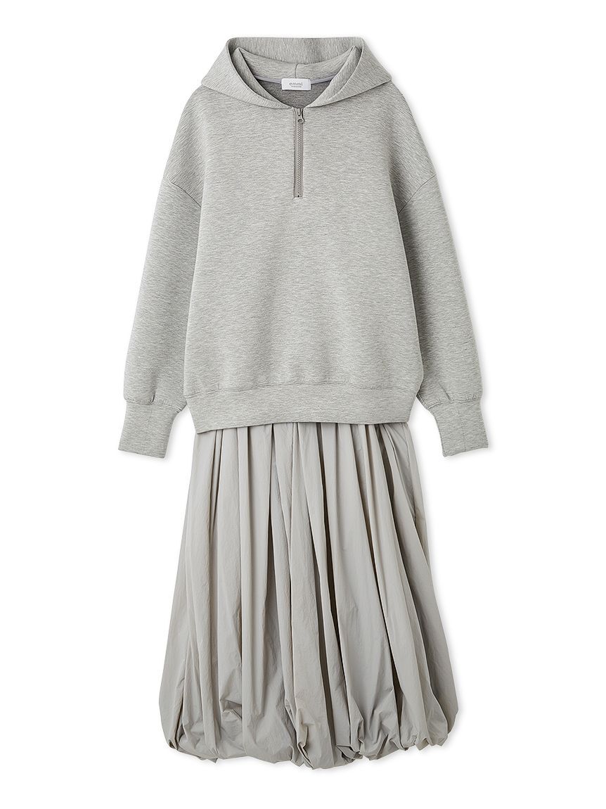 emmi atelier「ダンボールフーディ&times;スカートセット」|ワンピース|