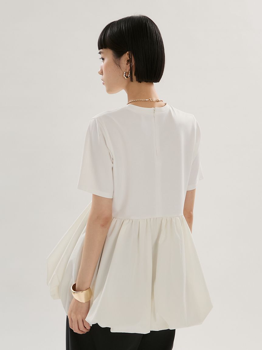 emmi atelier「ドッキングバルーンカットソー/UVカット/接触冷感」|Tシャツ・カットソー|
