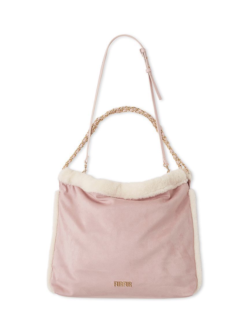 FURFUR「【WEB限定カラー】マテリアル巾着バッグ」|トートバッグ|PNK
