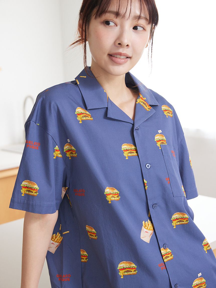 gelato pique「【UNISEX】 【接触冷感】HIGH CALORIE柄シャツ」|ルームウェア|
