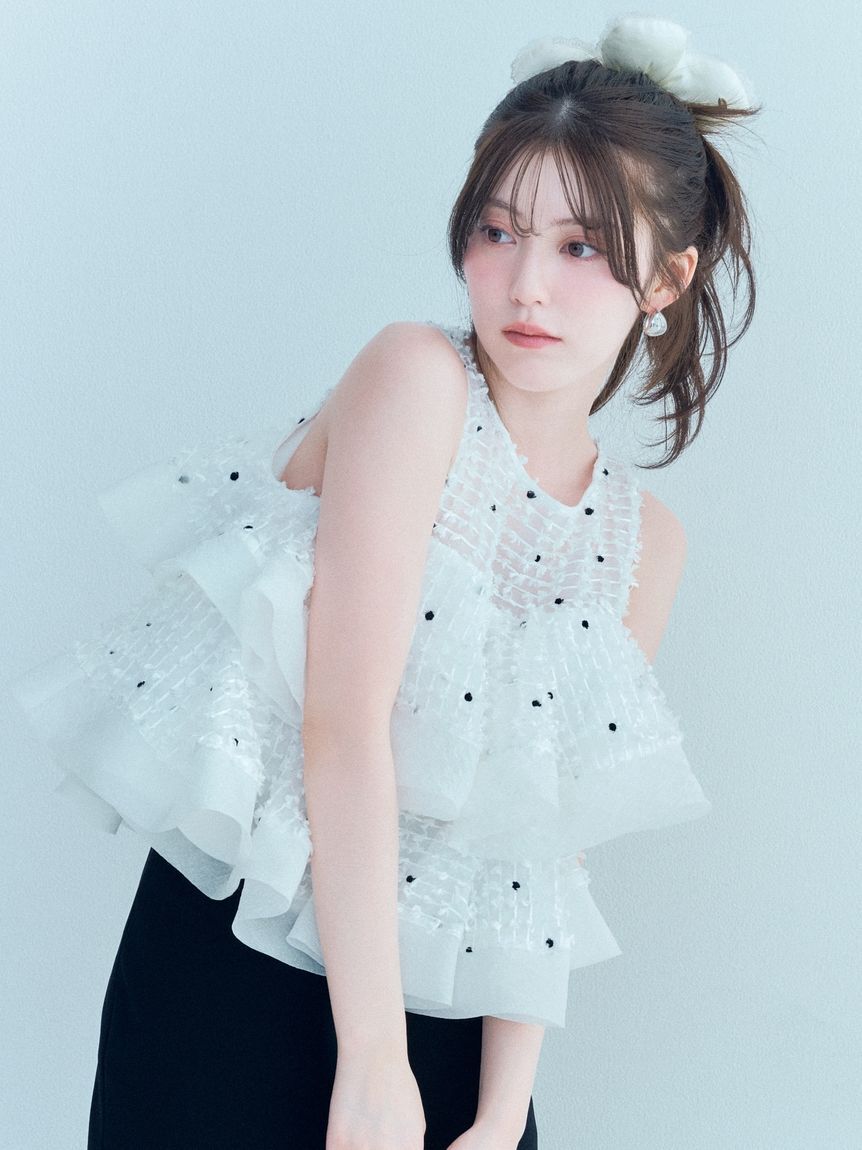 SNIDEL「ドロップフープピアス」|ピアス|