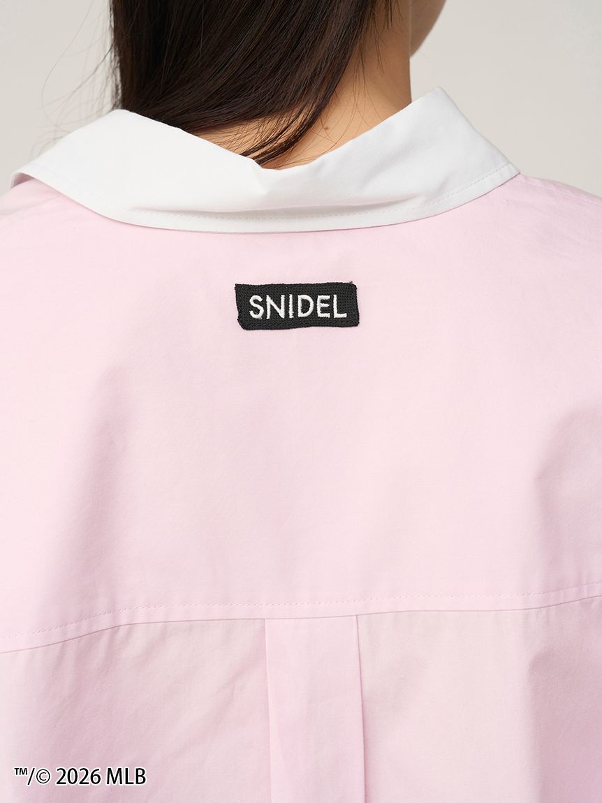 SNIDEL「【MLB】Sustainableワンポイントシャツ」|シャツ・ブラウス|