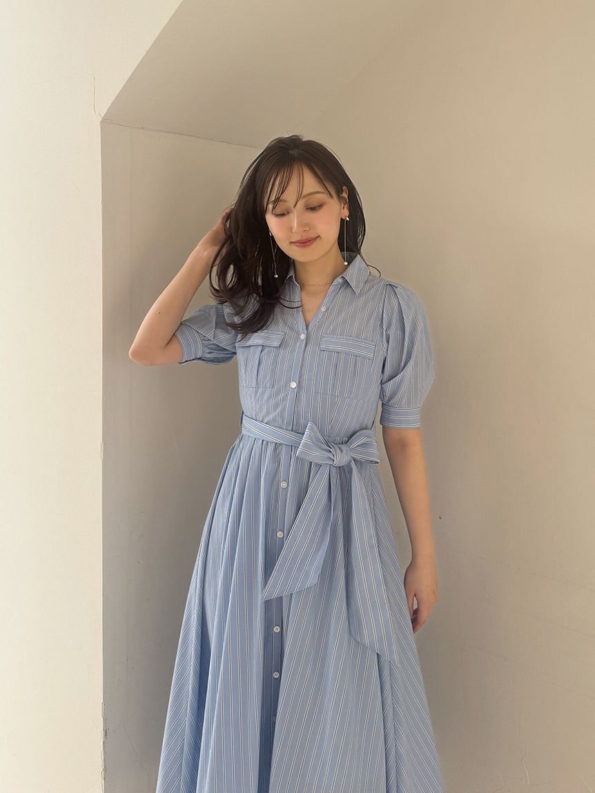 SNIDEL「サファリシャツワンピース」|ワンピース|BLU