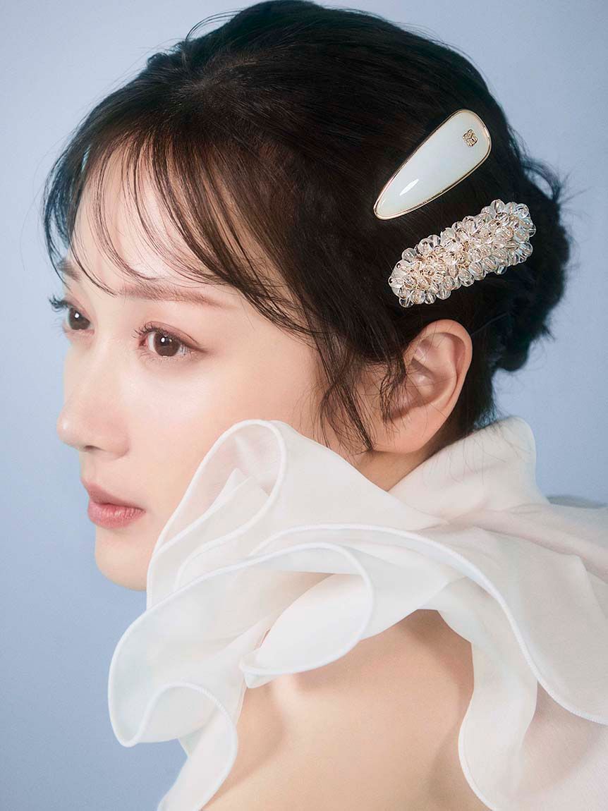 SNIDEL「ビーズヘアクリップセット」|ヘアバンド|LBLU