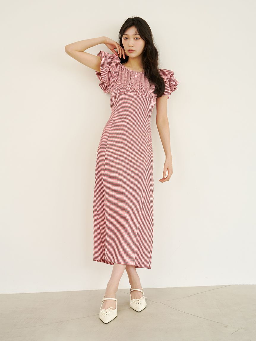 LILY BROWN「【新色追加】2wayダブルスリーブカットワンピース」|ワンピース|