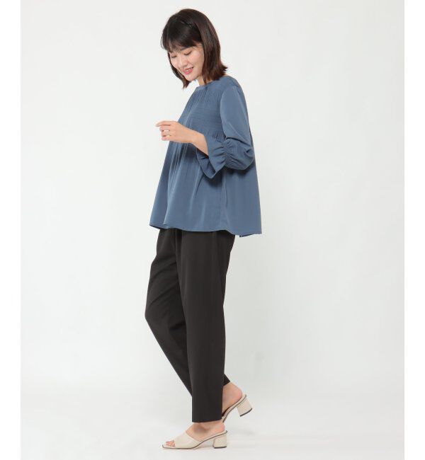 ikka「ウエストドロストテーパードパンツ」|その他|