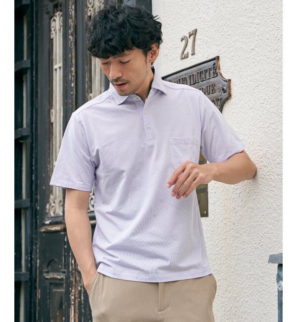 IKKA LOUNGE「アーバンドライカッタウェイポロシャツ」|Tシャツ・カットソー|