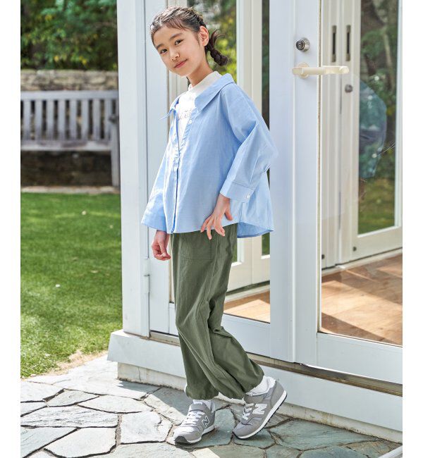 ikka kids「【親子コーデ】ロゴTドッキングドッキングブラウス（120~160cm）」|シャツ・ブラウス|