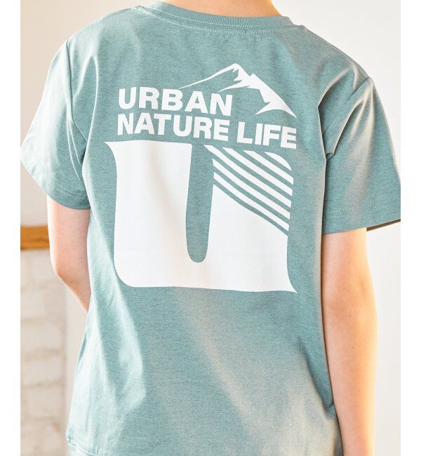 ikka kids「URBAN NATURE LIFE アーバンネイチャーライフ ドライCOOLバックプリントTシャツ（120~160cm）」|Tシャツ・カットソー|