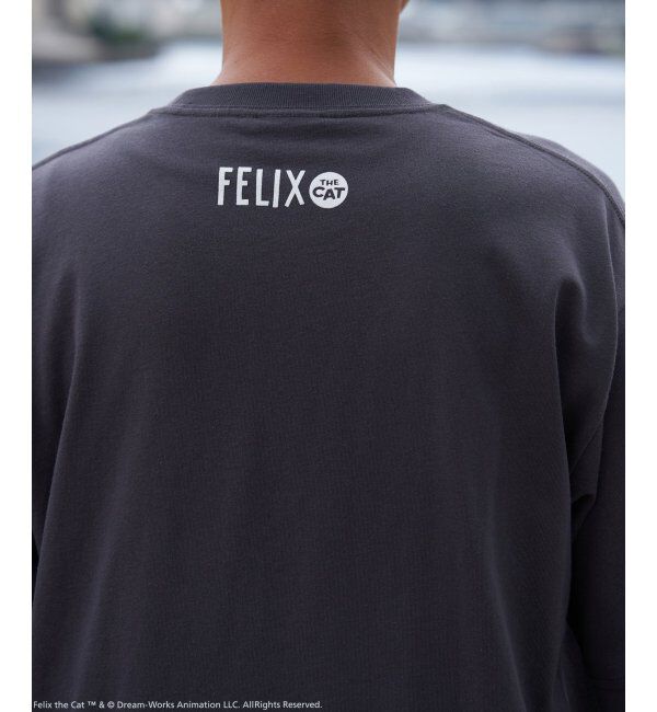 VENCE share style「"Felix the cat" フィリックス・ザ・キャット / フロッキープリントTシャツ」|Tシャツ・カットソー|