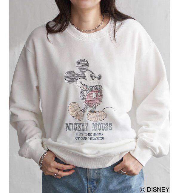 VENCE share style「ミッキーマウス 裏起毛スウェット」|スウェット・ジャージ|