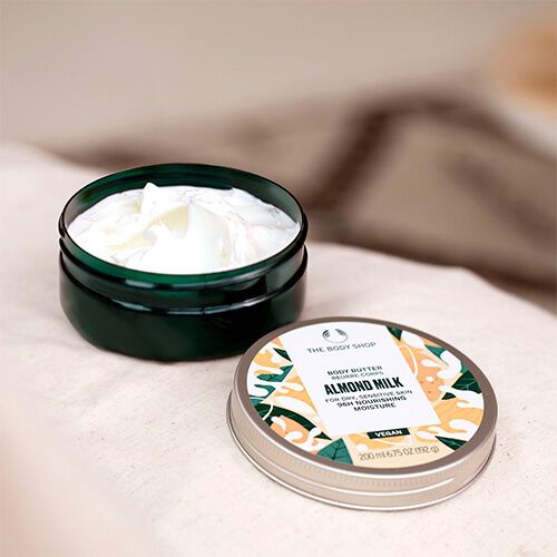 THE BODY SHOP「ボディバター アーモンドミルク 200mL」|ボディ保湿|