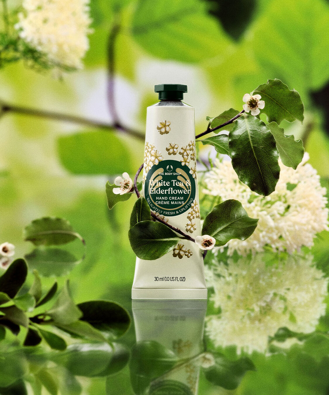 THE BODY SHOP「ハンドクリーム ホワイトティー＆エルダーフラワー 30mL」|ハンドケア|