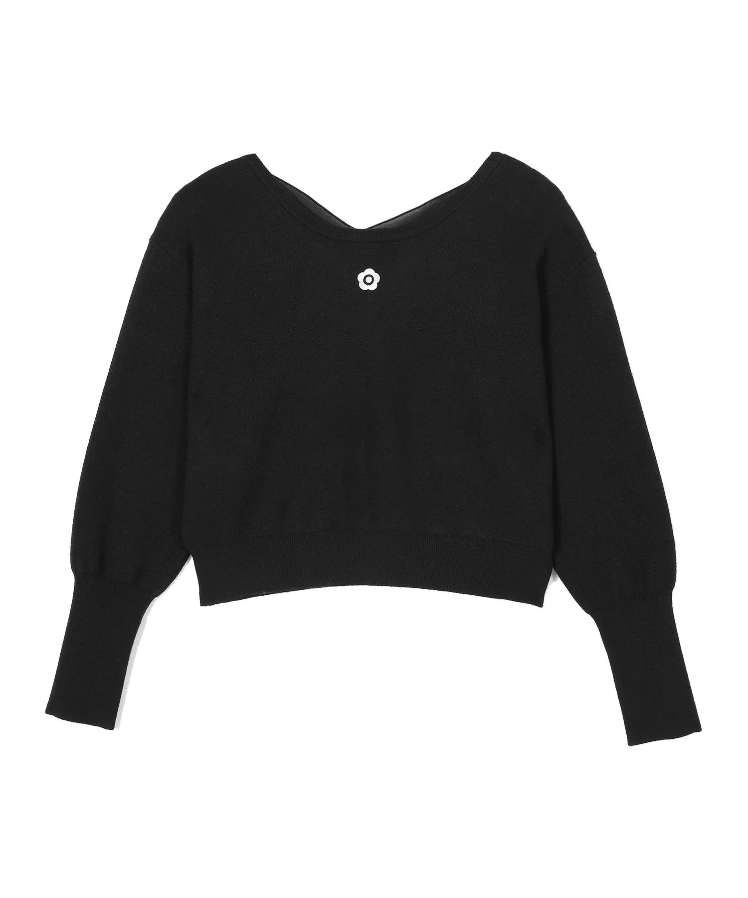 MARY QUANT「バックリボンニット プルオーバー」|シャツ・ブラウス|