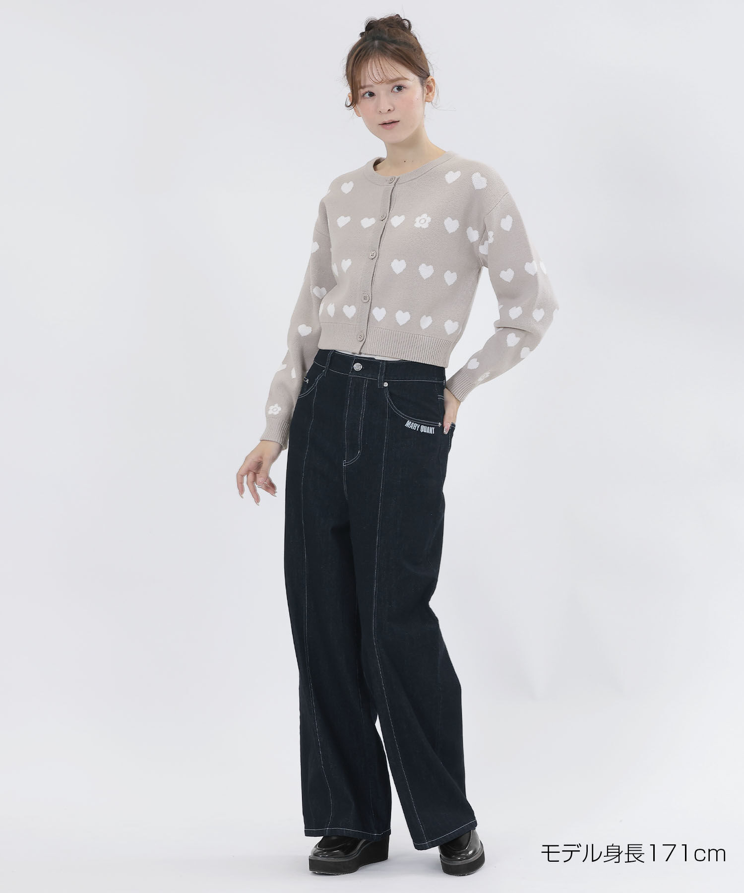MARY QUANT「ラインハートニット カーディガン」|カーディガン|
