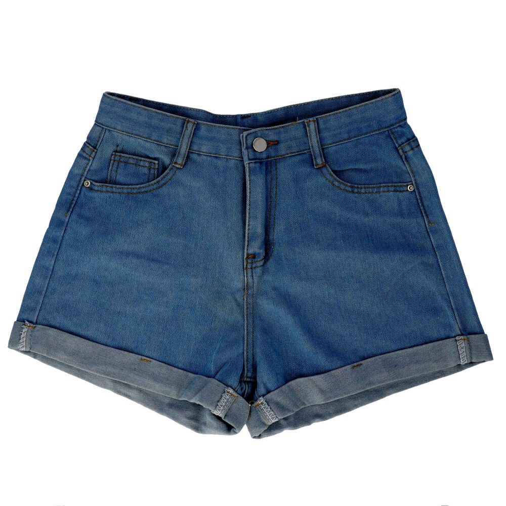 BACKYARD FAMILY「ショートパンツ レディース 通販 ハイウエスト デニム パンツ 短パン デニムパンツ ズボン 春」|その他|ブルー1