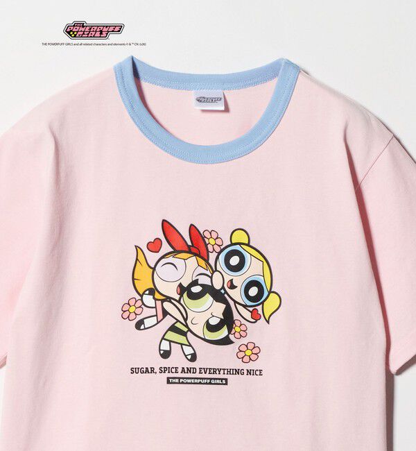UNITED ARROWS green label relaxing「【別注】＜The Powerpuff Girls＞ リンガー Tシャツ / キッズ 140cmー150cm」|Tシャツ・カットソー|