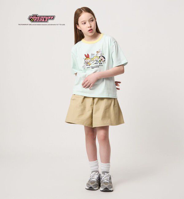 UNITED ARROWS green label relaxing「【別注】＜The Powerpuff Girls＞ リンガー Tシャツ / キッズ 140cmー150cm」|Tシャツ・カットソー|