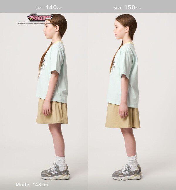 UNITED ARROWS green label relaxing「【別注】＜The Powerpuff Girls＞ リンガー Tシャツ / キッズ 140cmー150cm」|Tシャツ・カットソー|