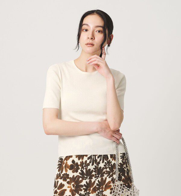 BEAUTY&YOUTH UNITED ARROWS「スパンコール ハーフスリーブ ２WAYカーディガン ウォッシャブル」|カーディガン|